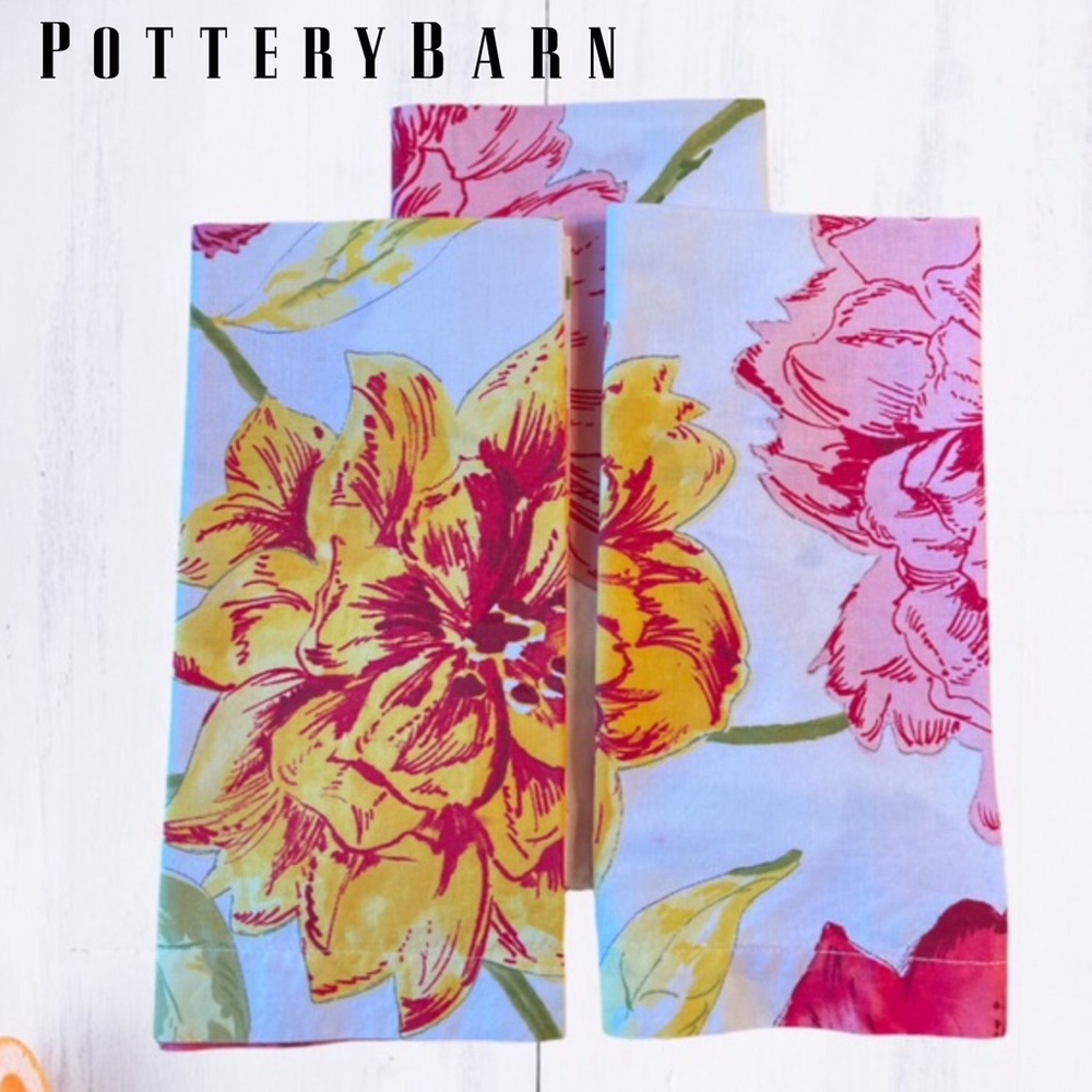 Potterybarn Floral Napkins